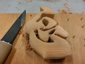 木製立体文字　制作